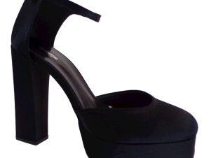 Alessandra Paggioti Γυναικεία Παπούτσια Γόβες 76183 Μαύρο Σατέν
