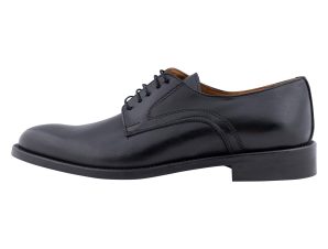 Derby Μαύρο Leather Shoes
