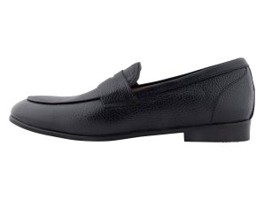 Παπούτσια Moccasins Μαύρα Δερμάτινα