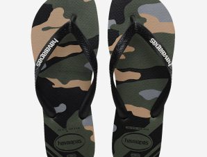 Havaianas – HAVAIANAS TOP CAMU – VERDE/OLIVE/PRETO