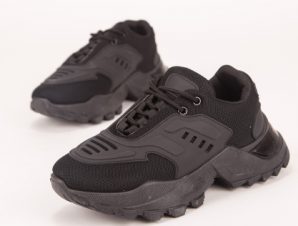 Μονόχρωμα chunky sneakers – ΜΑΥΡΟ PC45